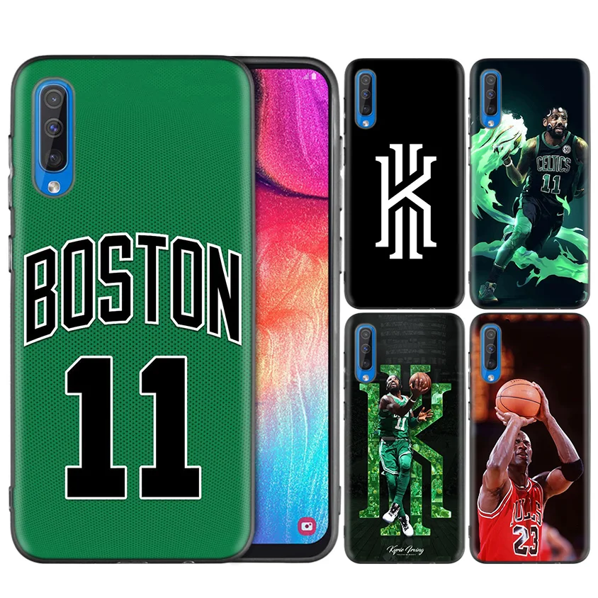

Black Dark Silicone Case for Samsung Galaxy A50 A30 A10 M30 Cases Cover Shell Coque Kyrie Irving Basketball