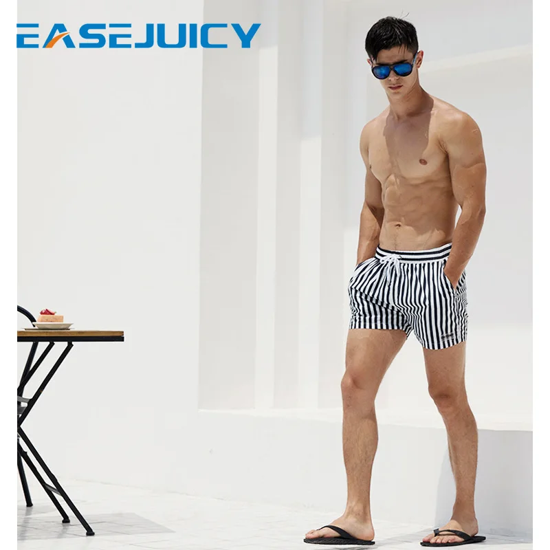 Купальный костюм для мужчин, пляжные шорты plavky, Быстросохнущий купальник для бега, для серфинга, Гавайские Бермуды, сексуальный купальник, трусы с подкладкой