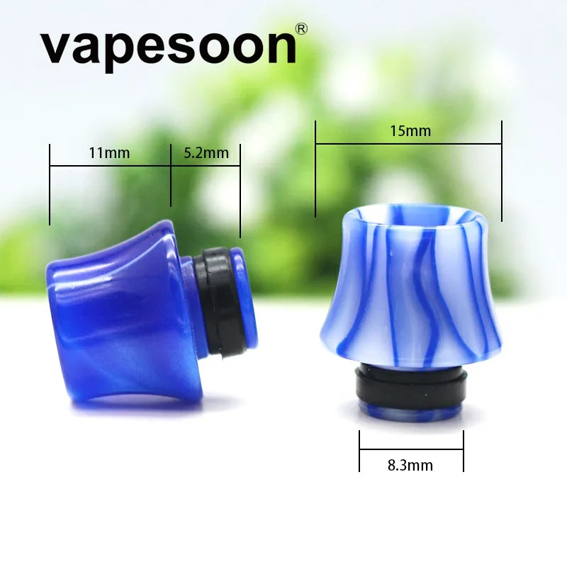 

2 pieces Trapezoidal Acrylic e-Cigarette 510 Drip Tip for 510 Thread Atomizer Tank Melo 3 Mini IJust S TFV12 Baby Prince