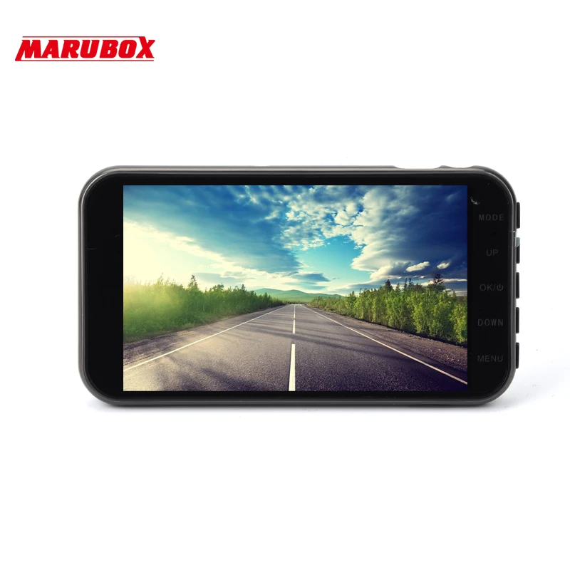 Marubox M260IPS Двухканальный автомобильный видеорегистратор качество записи Full HD