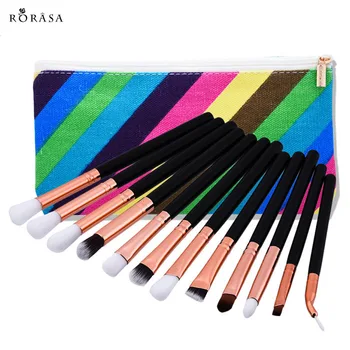 

12Pcs Eye Shadow Makeup Brush Set Pro Foundation Powder Cosmetics Brushes With Makeup Bags Blushing Eyes Makeup Blending Brush 3