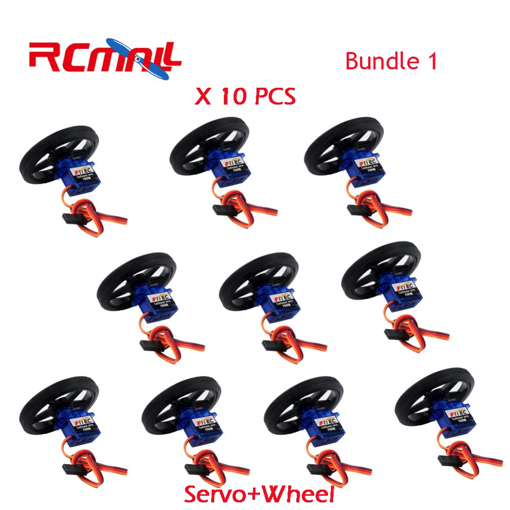 10 шт./лот Feetech FS90R сервопривод/колесо 360 градусов непрерывное вращение микро RC сервопривод для робота RC автомобилей дронов FZ0101-01 FZ2913