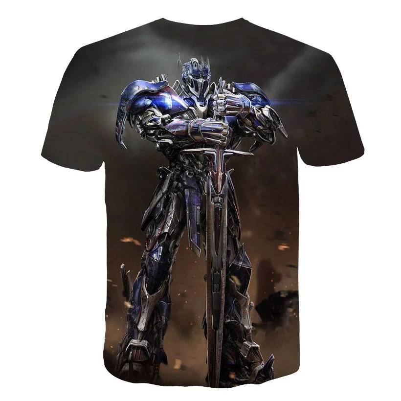 2018 summer new 3d printed transformers optimus prime t shirt men clothing casual fashion Hot Movie men women tshirt Top shirt