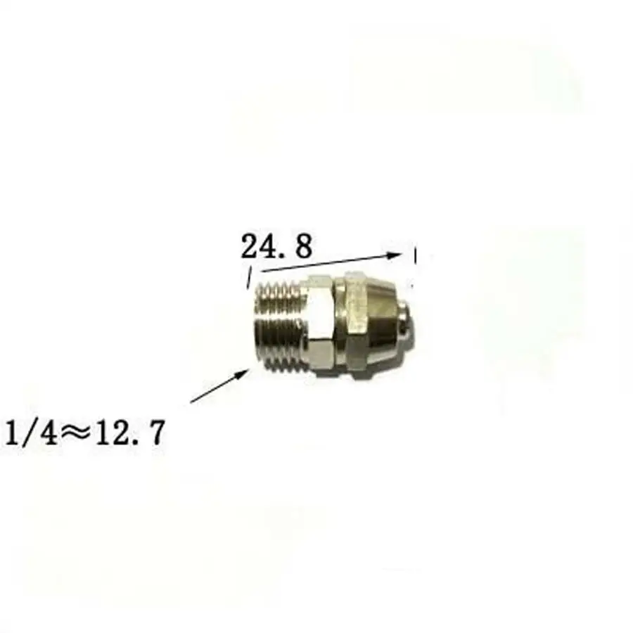 Подходит для 8 мм/5 5 мм OD/ID шланга x DN8 1/4 &quotBSP Мужской Латунный быстроразъемный