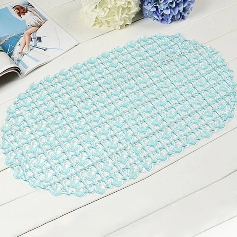 

New Bathroom Tub Non-Slip Bath Floor Bubble Shower Tub Mat Plastic Rubber PVC 4 Color 37*67cm