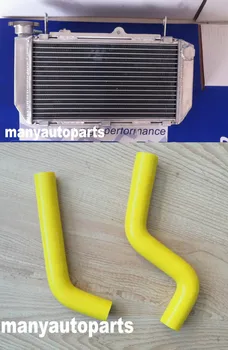 

Aluminum/Alloy radiator & yellow hose for Yamaha YFZ450X YFZ450R YFZ 450R 450X 2009 2010 2011 09 11 10