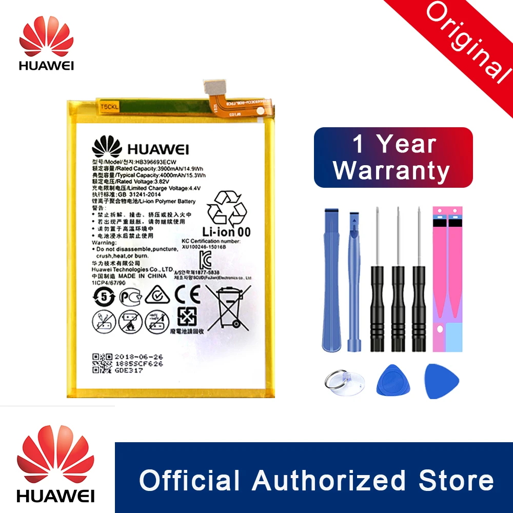 

Hua Wei 100% Original For Huawei Mate 8 Battery HB396693ECW NXT-AL10 NXT-TL00 NXT-CL00 NXT-DL00 Replacement Phone Batteria Akku