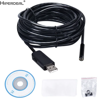 

HIPERDEAL 7M 10M 6LED USB Waterproof Endoscope Borescope Snake Inspection Camera