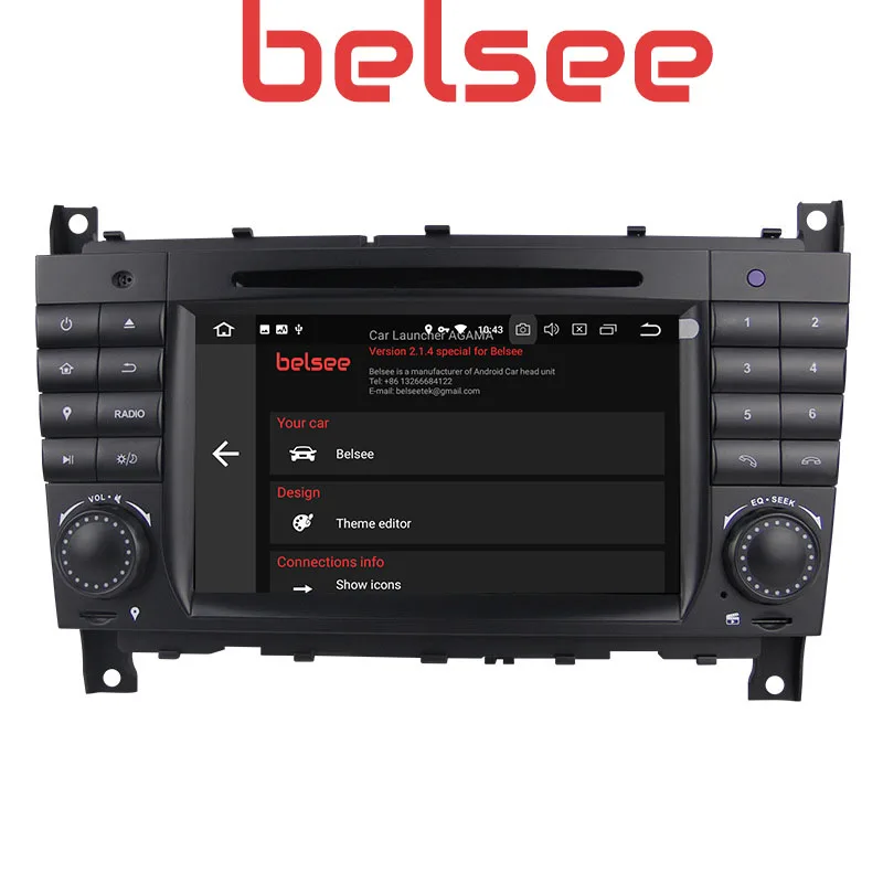 Flash Deal Belsee 2Din Android 8.0 Car GPS DVD Player Head Unit Auto Radio For Mercedes Benz C-Class W203 c200 C230 C240 C320 C350 CLK W209 2