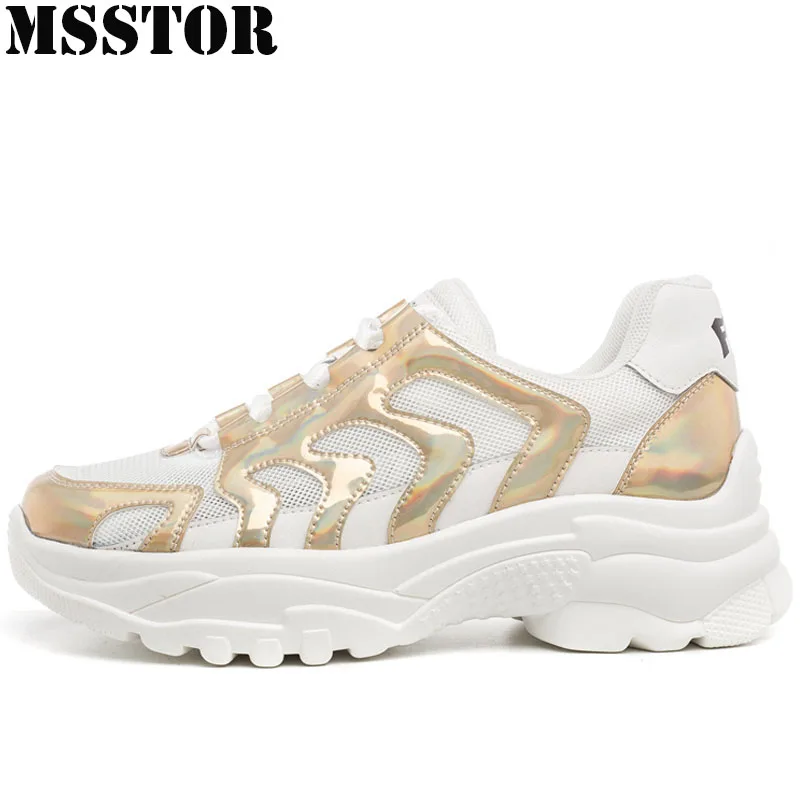 

MSSTOR 2019 Summer Breathable Mesh Sport Shoes For Women Casual Fashion Ladies Sneakers Woman Brand Walking Running Shoes