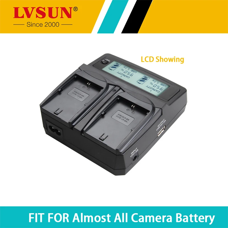 Lvsun Camera Battery Li90b Li92b Li92b Li90b Dual Car/ac Charger For