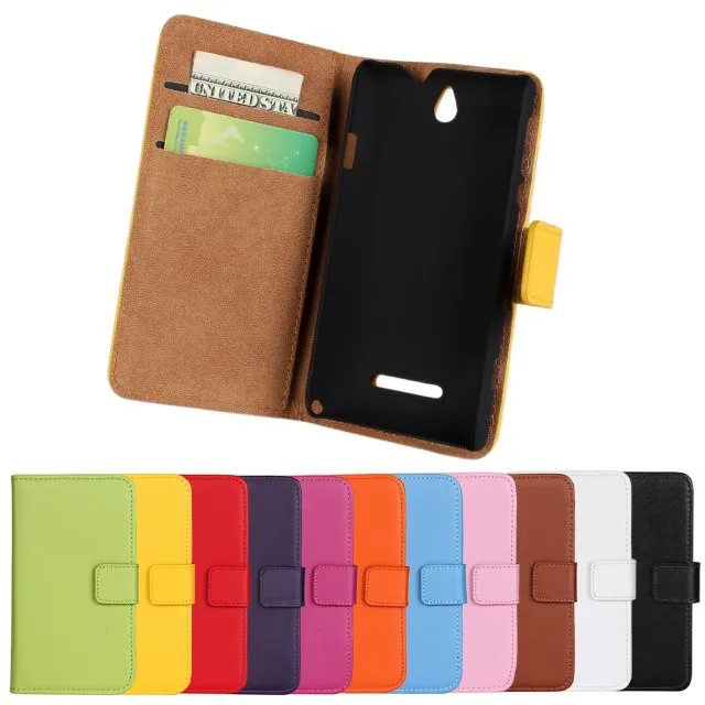 Sony Xperia E Dual C1605 Genuine Wallet Case 01