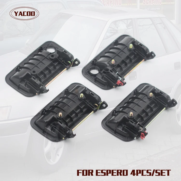 4 шт. набор автомобильных ручек для наружной двери DAEWOO ESO OEM:96145140FL 96145141FR 96134291RL