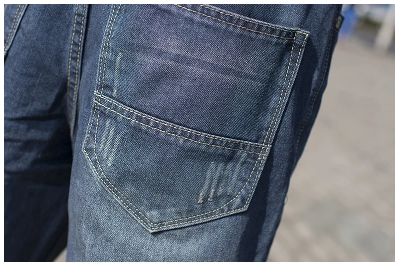 Hot Sale Hip Hop Baggy Jeans For Men Skateboard Pants New Brand Large Size Blue Jeans Hombre Plus Size 38 40 42 44 46 