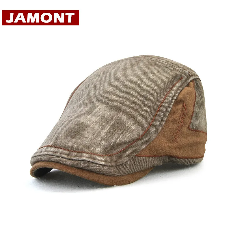 [JAMONT] Оптовая продажа мужской берет головной убор Женская хлопковая шляпа для