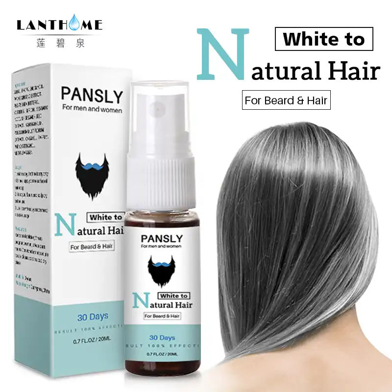 Pansly Beard Hair Restore To Natural Hair Color Spray For Unisex
