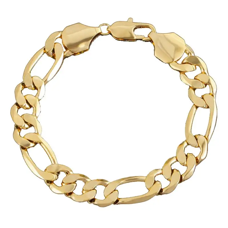 Big Chunky Chain Bracelet Men's Jewelry Punk Rock Style Gold Color Link