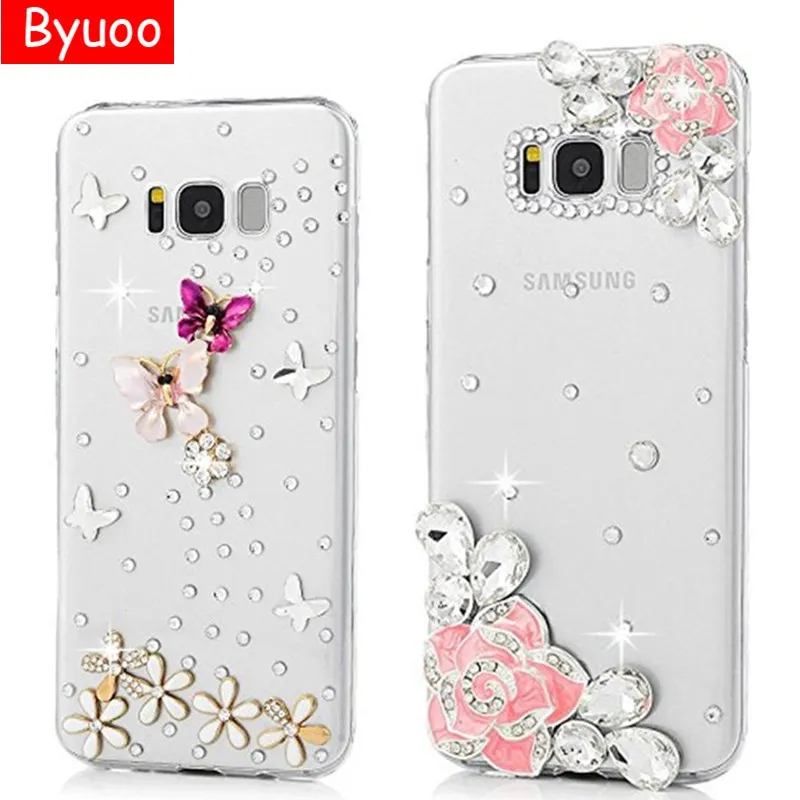 

3d Diy Phone Cases for Samsung Galaxy S8 S9 S9 Plus Note 8 j4 J6 J2 pro 2018 Grand Prime Pro J7 Neo Transparent PC & Bling Cover