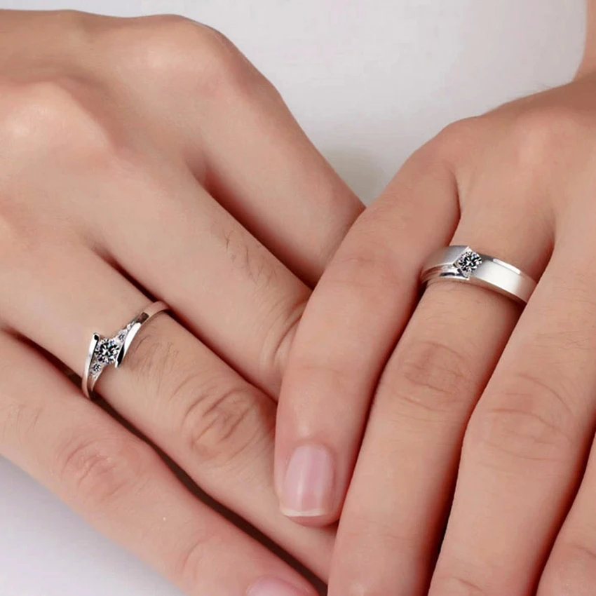 NEHZY Ultra-flash crystal couple ring tenderness ring fashion jewelry ring to send his girlfriend to send his wife