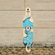 KOSTON pro longboard deck with 8ply Canadian maple hot air pressed, drop through long skateboard decks for cruising purpose