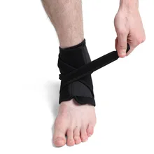 1pc Breathable Neoprene Sleeve Ankle Support Compression Brace Adjustable Sprain Pain Relief Protectors Foot Foot Orthosis