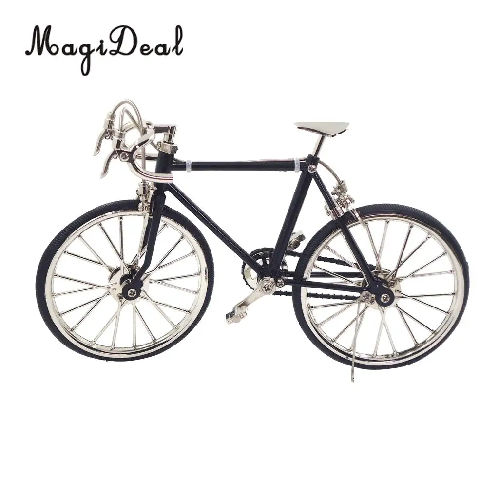 MagiDeal 1/10 Scale Alloy Bicycle Dollhouse Miniatures Furniture Garden Decor for Improving Kids Interest Practical Ability Toy
