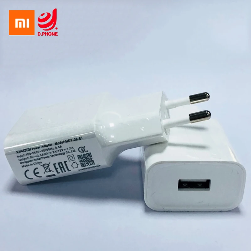 

Original Xiaomi Fast Charger QC 3.0 Quick Charge EU Power Adapter For NOTE7 Mi 8 Lite 6 Mix 2 2s max 2 3 A1 6x A2 Mobile Phone
