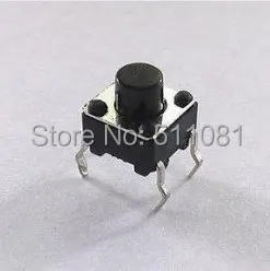 

100pcs 6x6x4.3mm Micro Tact Switch Tactile Push Button Switch IC SW 6x6mm Height 4.3mm SPST-NO transistor