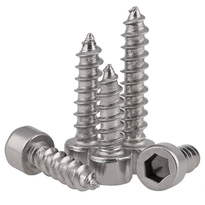 M2.5 10PCS 304 Stainless Steel Hexagonal Self tapping Screws, Audio Screws, Model Self tapping