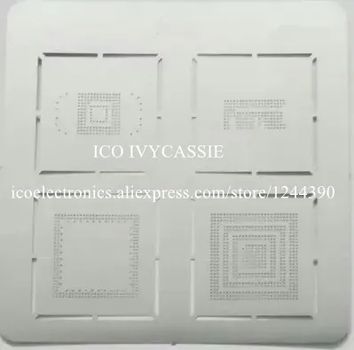 Трафарет для eMMC 153 169 162 BGA реболлинг прямое нагревание шаблон JS5001|bga reballing|template stencil