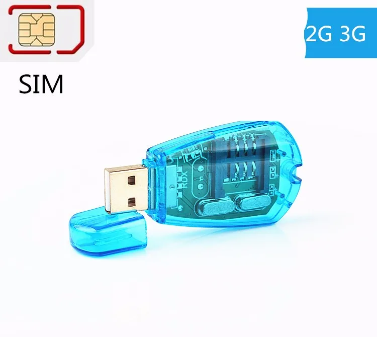 Blue Usb Sim Card Reader Copier / cloner / writer / backup Kit