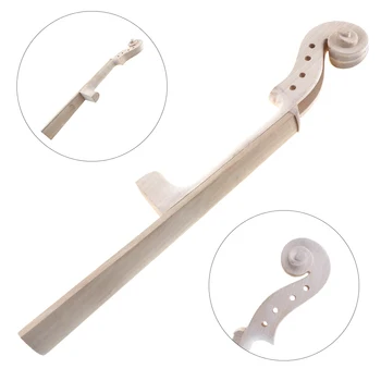 

4/4 Size White Embryo Neck Hand Carved Student Maple Violin Neck Violin Parts