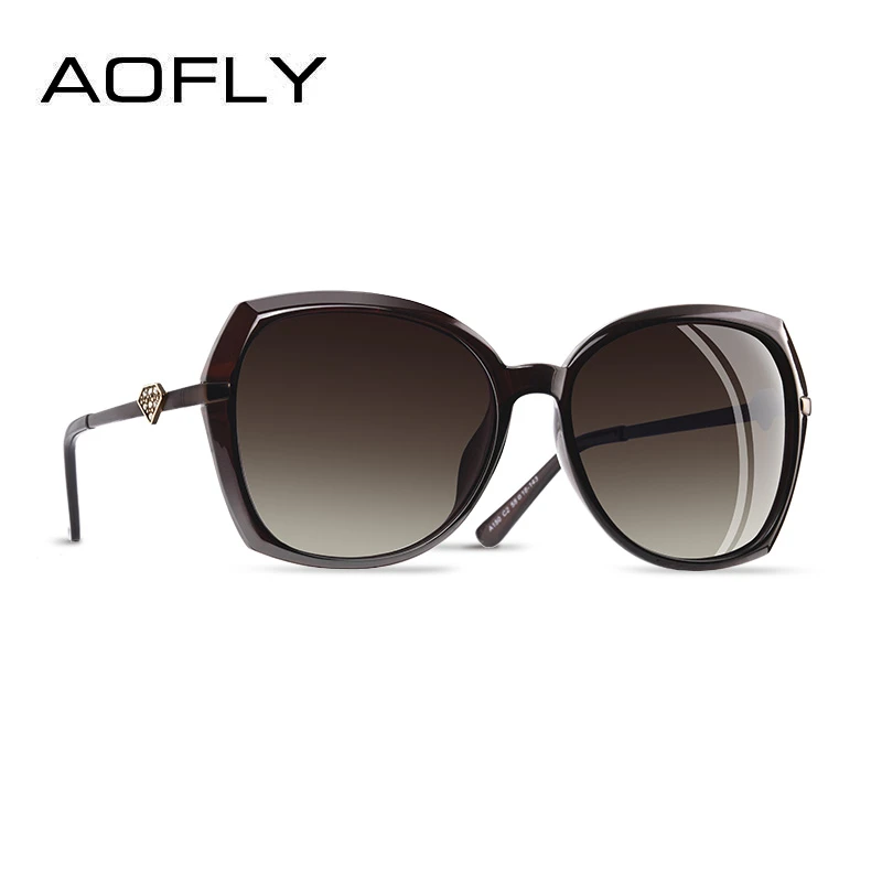 Aofly ブランドのデザインダイヤモンド形の豪華女性偏光サングラスファッションレディースサングラス女性勾配眼鏡ゴーグル サングラス Aliexpress