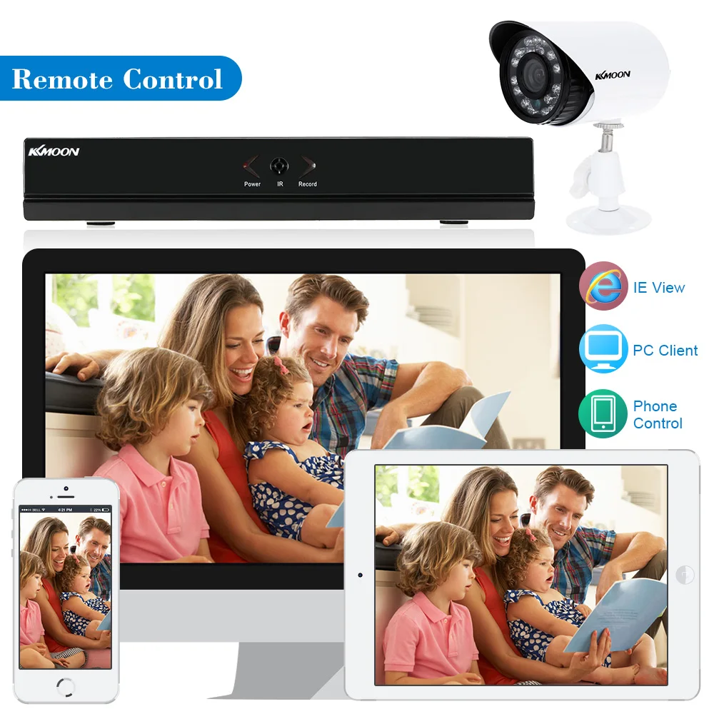 KKmoon 4CH 960H HDMI DVR 700TVL уличная камера безопасности Система DVR рекордер 4 шт. Водонепроницаемая IR CUT CCTV камера 4CH DVR комплект