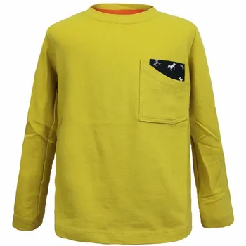 

Boys T-shirt Long Sleeve Cotton Children's Tops O-neck Animal Pocket Autumn Sweatershirts Solid Kids Boys T Shirt 6 8 10Y 4J0764