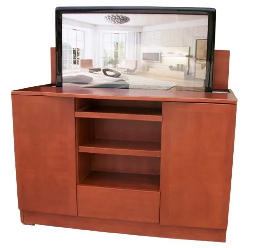 2019 جديد غرفة نوم أتمتة الجلود السرير مجلس الوزراء الأثاث حامل تلفزيون من السرير ل سرير lcd حامل تلفاز يمكن رفع