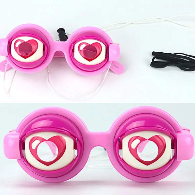 HBB 1PC Kids Novelty Toys Crazy Eyes Funny Glasses Children Toys Creative Boy Girl Game Play Toy Plastic Glasses 4 Colors