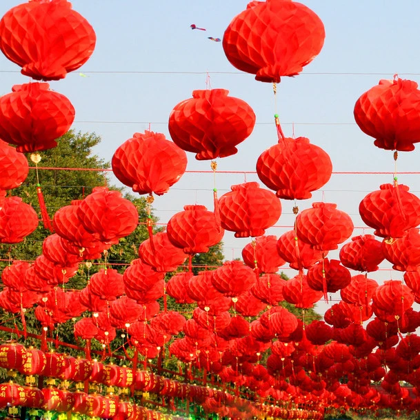 

20 Pieces 8 Inch 20cm Traditional Chinese Paper Lanterns For 2017 New Year Christmas Decoration Hanging Festival Lanterns