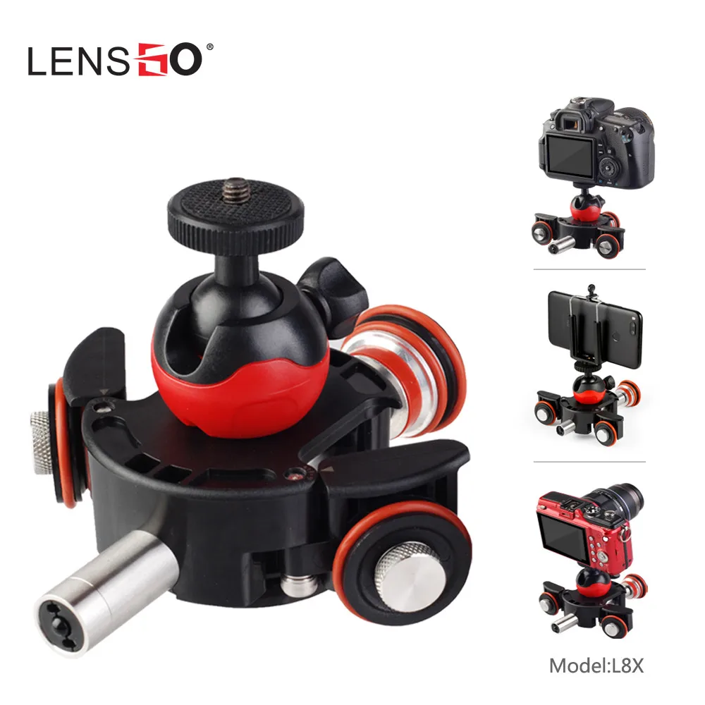 LENSGO Camera Video Track dolly Motorized Electric Slider Motor Dolly Truck for Nikon Canon DSLR ca