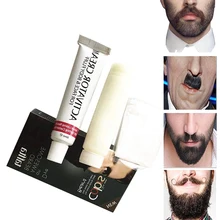 BellyLady мужской крем-краска для усов и бороды быстрый цвет натуральный черный крем-краска для бороды с 1 парой одноразовых перчаток