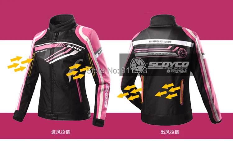 SCOYCO водонепроницаемая одежда для езды по пересеченной местности, езды на мотоцикле, горных лыжах, рыцарский локомотив, комбинезон с перьями, женские куртки JK37W