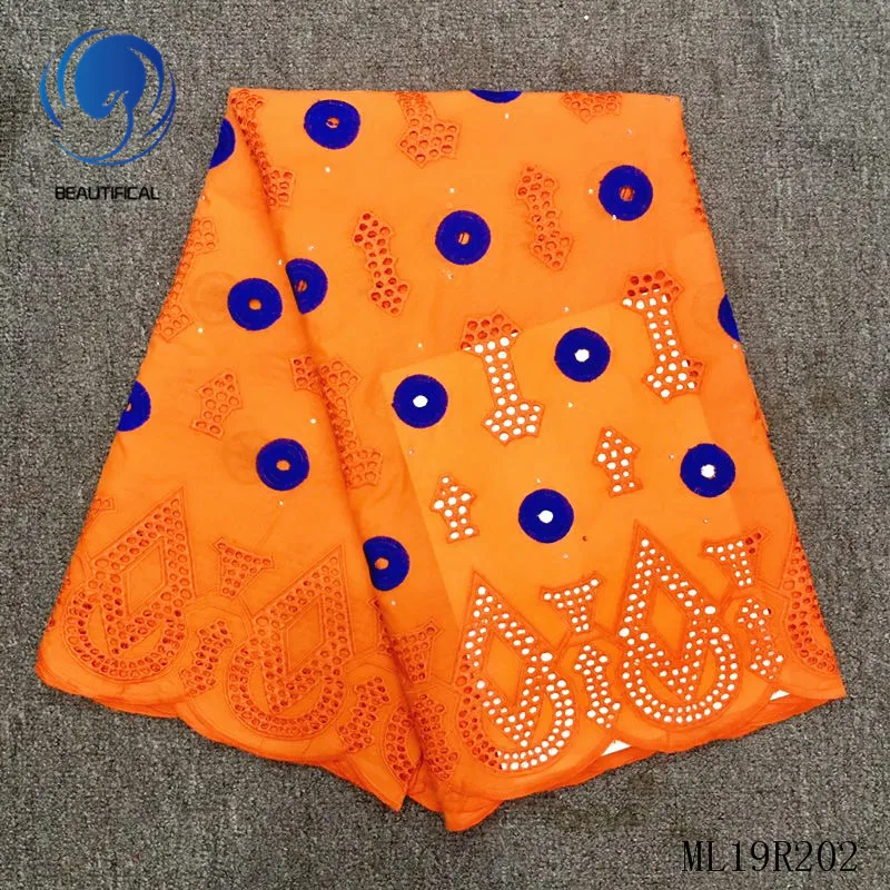 

BEAUTIFICAL 2019 Embroidered Lace Voile In Switzerland African Dry Lace Fabrics Sewing Fabrics African ML19R202