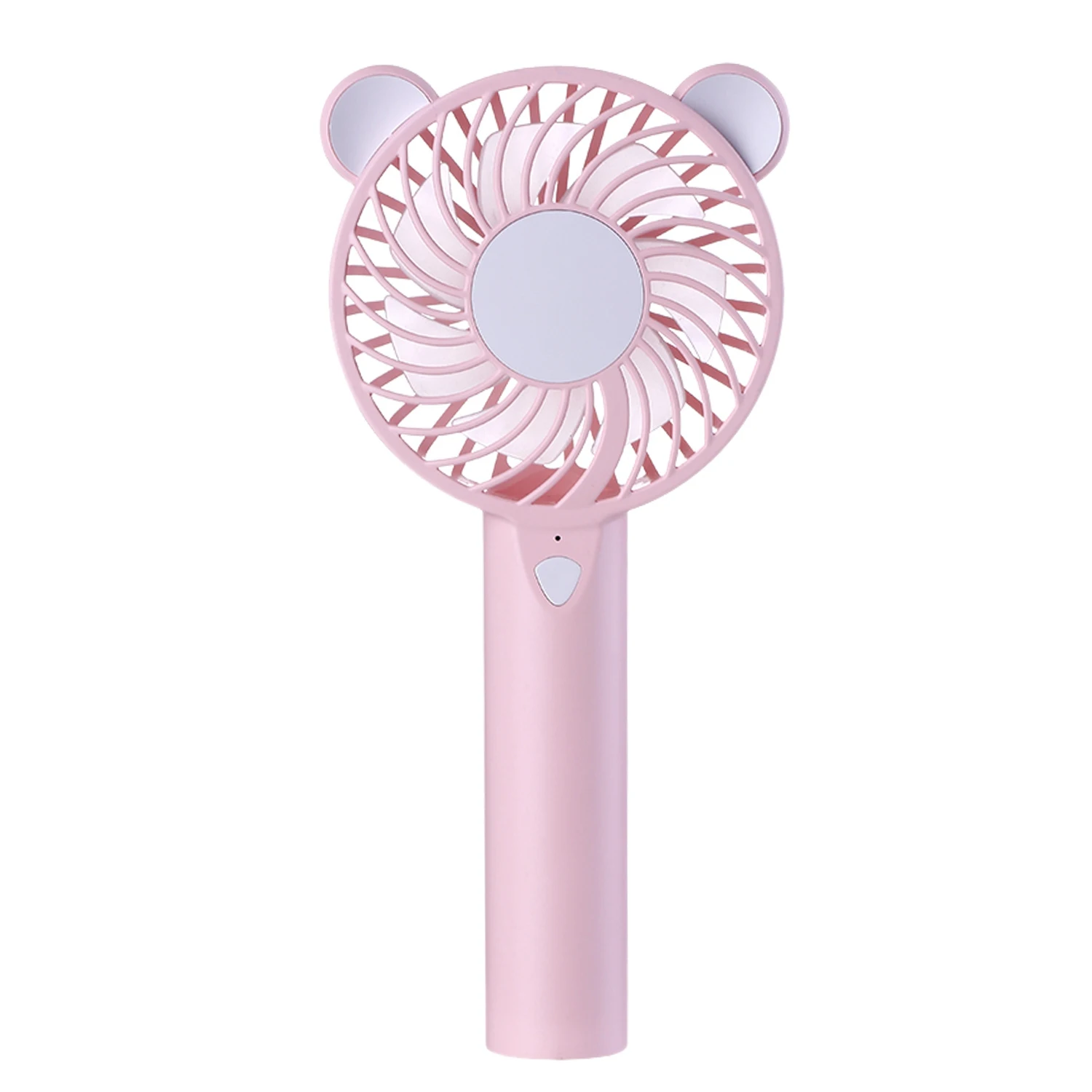 Pink Usb мини портативные вентиляторы, мини портативный вентилятор со светодиодными голливудскими лампами, перезаряжаемый электрический вентилятор, портативный Persona - Цвет: Pink