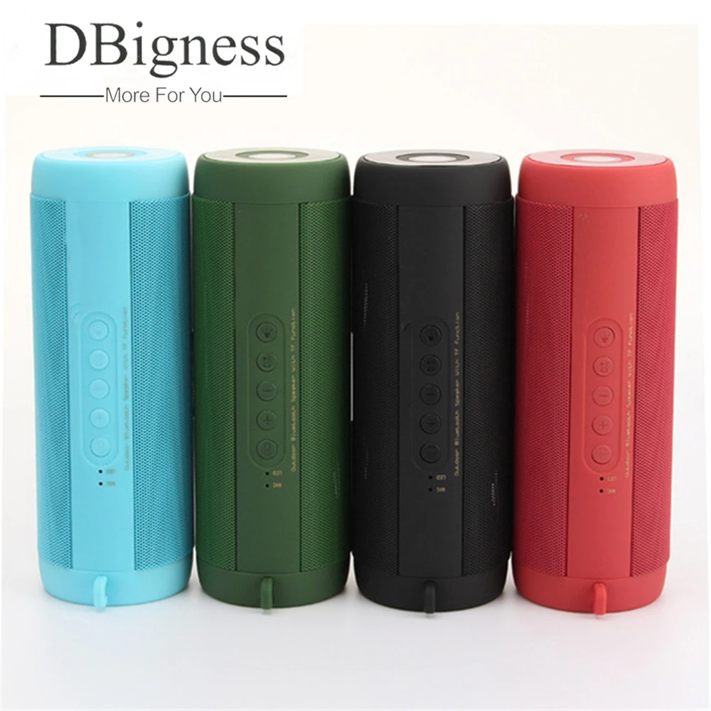 

Dbigness Outdoors Waterproof Bluetooth Speaker Wireless Portable Subwoofer Bike Flashlight LED For xiaomi Radio FM Power Bank