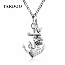 Tardoo Genuino Suspensión de Plata Esterlina Collares para Las Mujeres de Anclaje y La Boda de La Flor Collares Pendientes de Joyería de Plata 925 2017