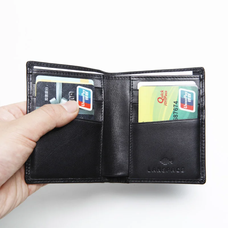 Кожаный мужской кошелек LANSPACE ручной работы дизайнерский | Багаж и сумки