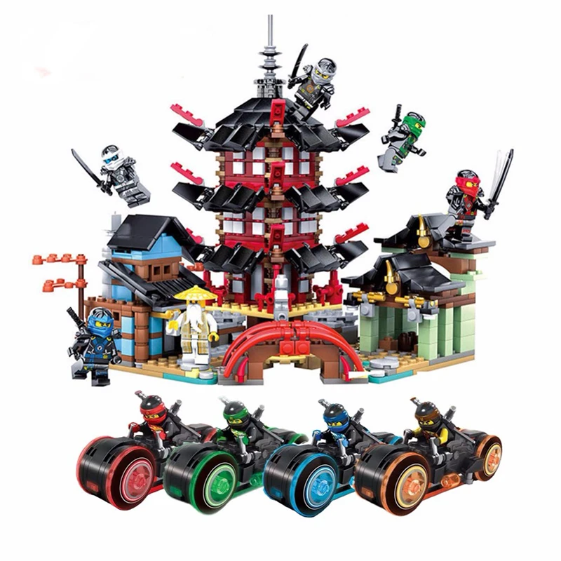 New-Ninja-Temple-Ninja-Motorcycle-DIY-Building-Block-educational-Toys-for-child-gifts-Compatible-with-legoing