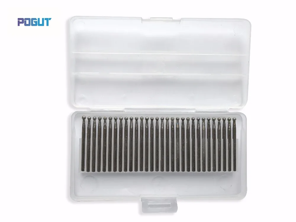 Free Shipping 30pc/lot DIAMOND ROUND BURS bit set DREMEL 3mm Shank Rotary Tool Drill Bit for grinding jade, stone, marble glass Free Shipping 30pc/lot DIAMOND ROUND BURS bit set DREMEL 3mm Shank Rotary Tool Drill Bit for grinding jade, stone, marble glass