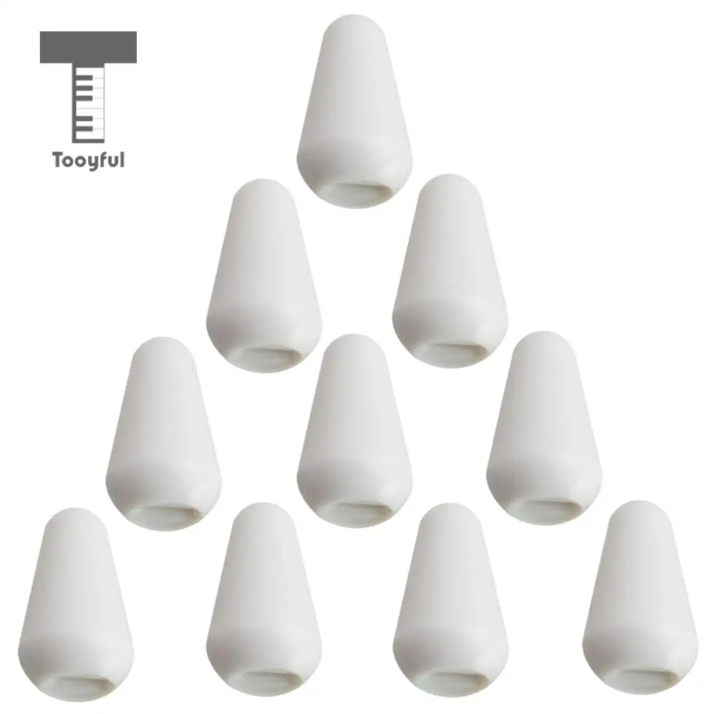 Tooyful 20pcs Internal Thread 4mm 3 or 5 Way Toggle Switch Tips Knobs Cap for ST SQ Electric Guitar Replacement