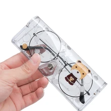 1 шт. милый мультяшный Чехол для очков унисекс прозрачный ПВХ чехол для солнцезащитных очков сумка Защита для путешествий аксессуары для очков